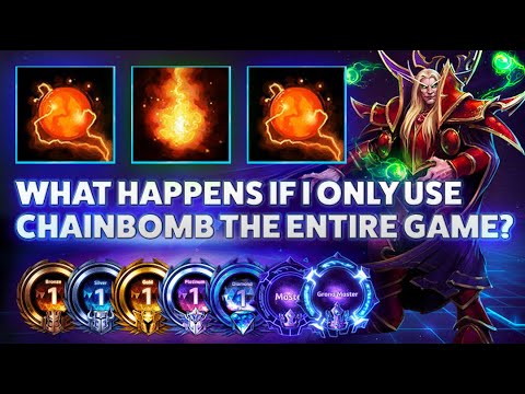 Kaelthas Pyroblast - WHAT HAPPENS IF I ONLY USE CHAINBOMB THE ENTIRE GAME? - Hardstuck Bronze 5 Adve
