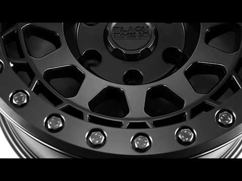 Black Rhino Truck Wheels - Primm Beadlock in Matte Black w/ Black Bolts