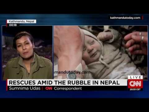 Nepal quake - baby found after 22 hours & man after 80 hours trapped in rubble!