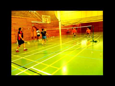 Final de bàdminton, dobles C, torneig de Lleida 2015