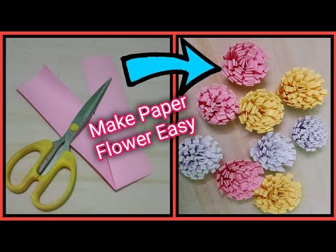 How To Make A Paper Flower, Very Easy and Simple #2Mincrafts #Deepanjali #Explore #Viralcrafts