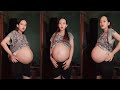 9 Month Pregnant Woman S Stomach Spill
