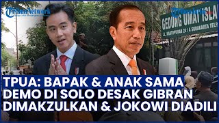 Sejumlah Massa Gelar Demo di Solo Desak Pemakzulan Gibran dan Minta Jokowi Diadili