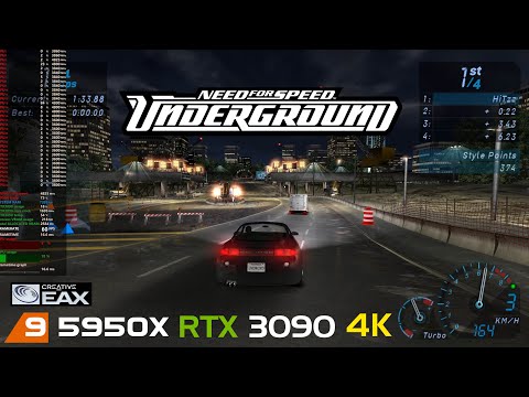 Need For Speed Underground (2003) | 4K | EAX | RTX 3090 | 5950X