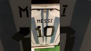 Messi Signed Jersey #football #cr7vsmessi #worldcup #ronadovsmessi #messi #messiandronaldo