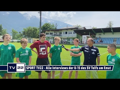 SPORT TV22: Alle Interviews der U-15 des SV Telfs nach dem Gruppensieg am Emat