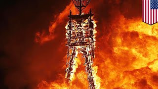 วิ่งเข้าสู่กองเพลิง เหยื่อ BURNING MAN ดับ