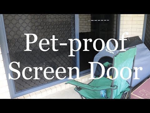 How to save your screen door from your pets DIY