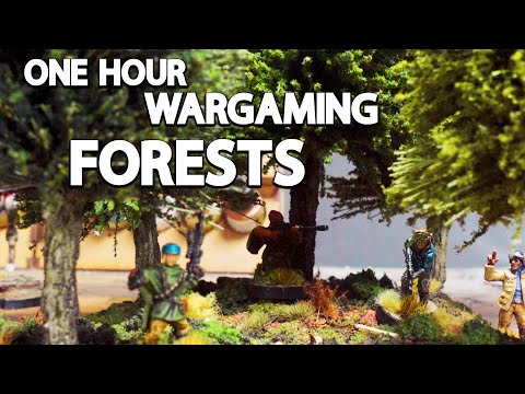 ONE HOUR Tabletop FORESTS -  INDESTRUCTIBLE Pine Trees For Wargaming