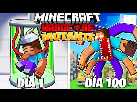SURVIVED 100 DAYS as a MUTANT in MINECRAFT HARDCORE!