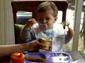 Gavin Eating Yogurt