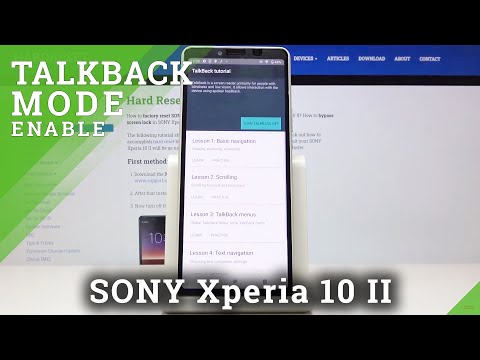 Sony Xperia 10 II How to Enable / Disable TalkBack
