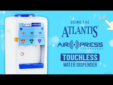 Atlantis Air Press Touchless Water Dispenser With Fridge