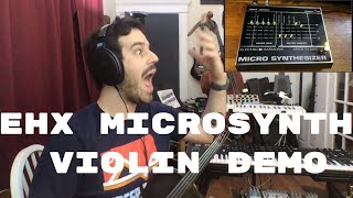 Video thumbnail for EHX Micro Synthesizer Violin Demo by Rob Flax