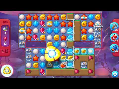 Fishdom 6129 Hard Level - 18 moves - NO BooSTERS