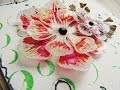 Simple Mixed Media Vellum Flower Cards Created By Marta De