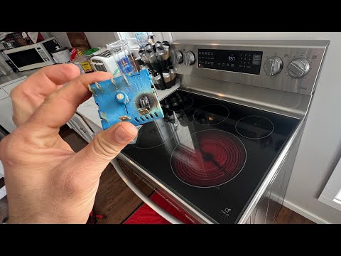 How to fix Lg stove element stay only high|lg stove front right element switch problem ebf62174901