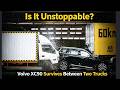 Volvo XC90 Crash Test Is The Cabin Of The XC90 Caught Between Two Trucks Safe Chinese Media Tested