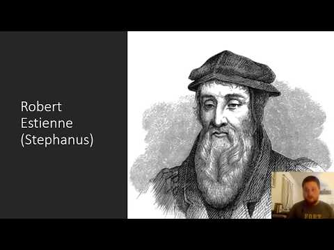 The Chapter and Verse Divisions of the Bible