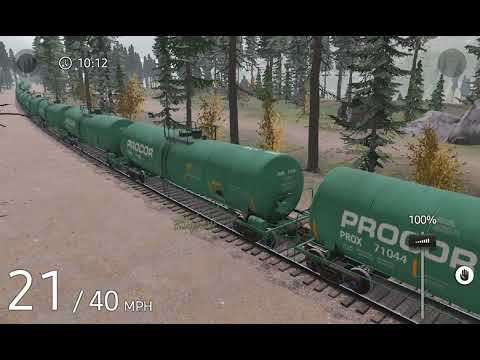 USRA Pacific 505 pulls 32 tankers with SD40T2
