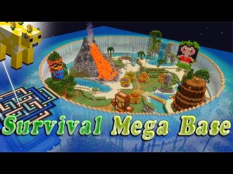INSANE Minecraft Base Build - EPIC Hawaiian Theme!