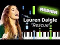 Rescue Piano - How to Play Lauren Daigle Rescue Piano Tutorial! (Medium)