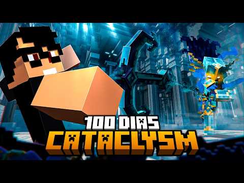Sobrevivi 100 DIAS ZERANDO O CATACLYSM mod de bosses do Minecraft - O FILME