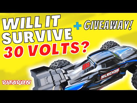 Traxxas Sledge Goes 8S With Vitavon Reverse Motor Mount!! [GIVEAWAY!]