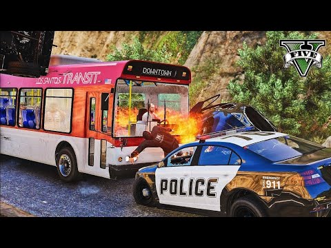 GTA 5 Brutal Bus Crashes Compilation - Impact Compilation - Destruction