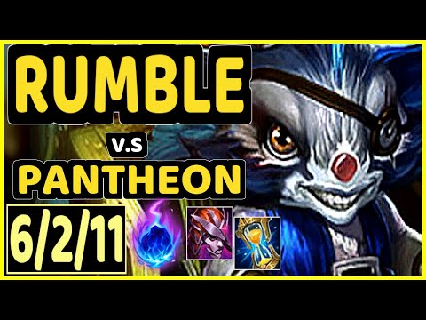 RUMBLE vs PANTHEON - 6/2/11 KDA MID CHALLENGER GAMEPLAY - BR