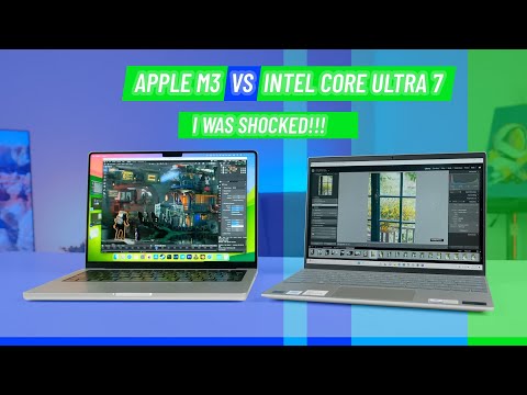 Apple M3 vs Intel Core ULTRA 7: Testing games, Working and Battery life