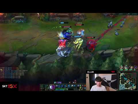 T1 ELLIM PLAYS JUNGLE LILLIA VS LEE SIN - KR GRANDMASTER PATCH 10.21