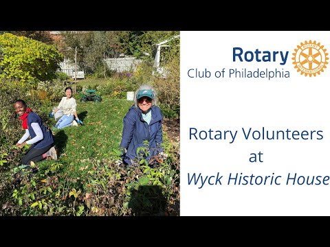 Service Project:  Wyck Historic House and Garden, Fall 2022