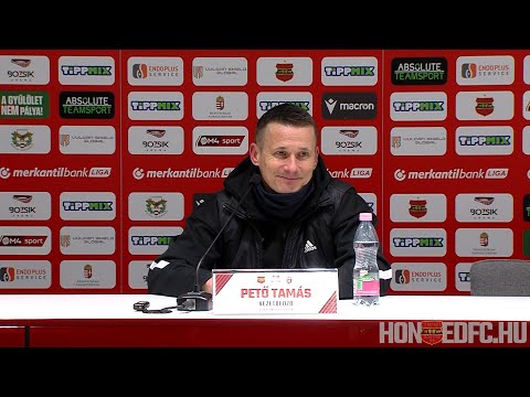 Budapest Honvéd FC - Videoton FC Fehérvár 2-1(1-1), Pető Tamás sajtótájékoztatója