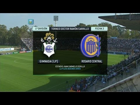 Fútbol en vivo. Gimnasia LP - Central. Fecha 3. Primera División 2014. FPT