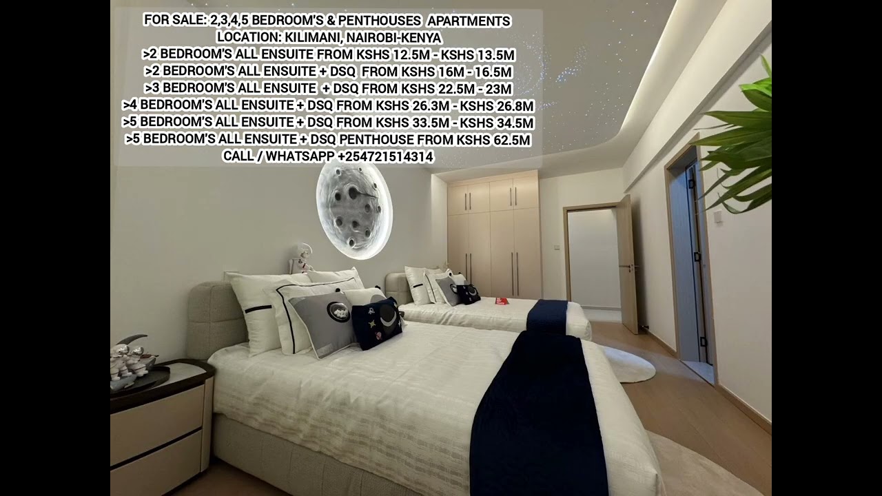 5BR All-Ensuite Penthouse with Heated Pool & Cinema - Kilimani