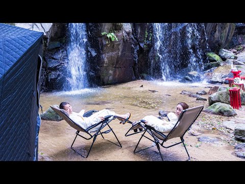 【滝行＆サウナ】サトリバPV 日本の滝百選 金引の滝で滝行体験とテントサウナが出来るイベントが期間限定で登場!!