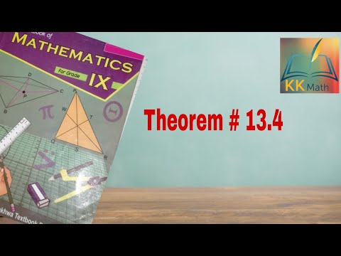 kpk board 9 class math unit 13 Sides and Angles of a triangle  Theorem 13.4 @KK Maths