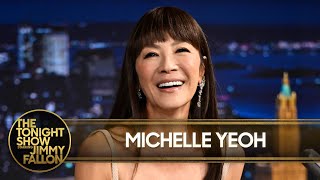 Michelle Yeoh Teaches Jimmy Madame Morrible’s Weather Magic from Wicked: For Good | The Tonight Show
