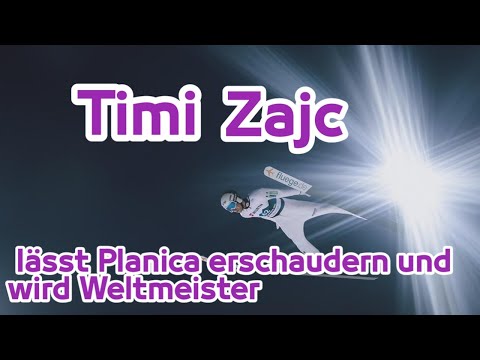 Timi Zajc lässt Planica erschaudern und wird Weltmeister. skispringen.