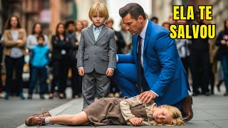 Ela se jogou na frente da bala e salvou o filho do bilionário — dez bilionários quiseram adotá-la