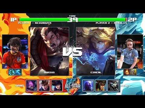 ReignOver Darius vs Rekkles Ezreal | Round of 32 1v1 Tournament All-Stars 2016 | NA vs EU