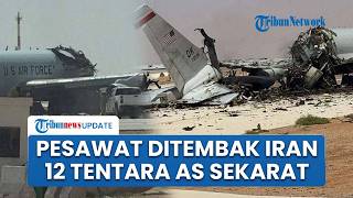 Penampakan Pesawat E-3 AS Hancur Lebur Ditembak Jatuh Iran hingga 12 Tentara Washington Sekarat