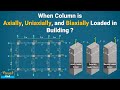 When Column Is Axially Loaded Uniaxially Loaded Or Biaxially Loaded Column Design