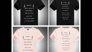 Despacito Lyrics T-shirt Luis Fonsi Justin Bieber Daddy Yankee