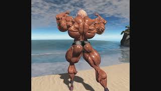 New Female Bodybuilding Posing in Second Life