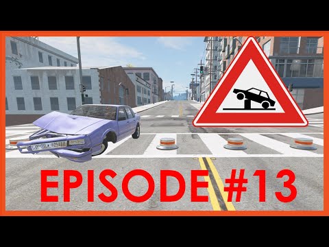 Bollards vs Cars - BeamNG - Episode 13
