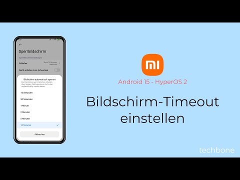 Bildschirm-Timeout einstellen - Xiaomi [Android 15 - HyperOS 2]