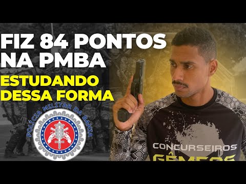 Fiz 84 pontos na PMBA usando esse método- 4 dicas de como estudar para PMBA
