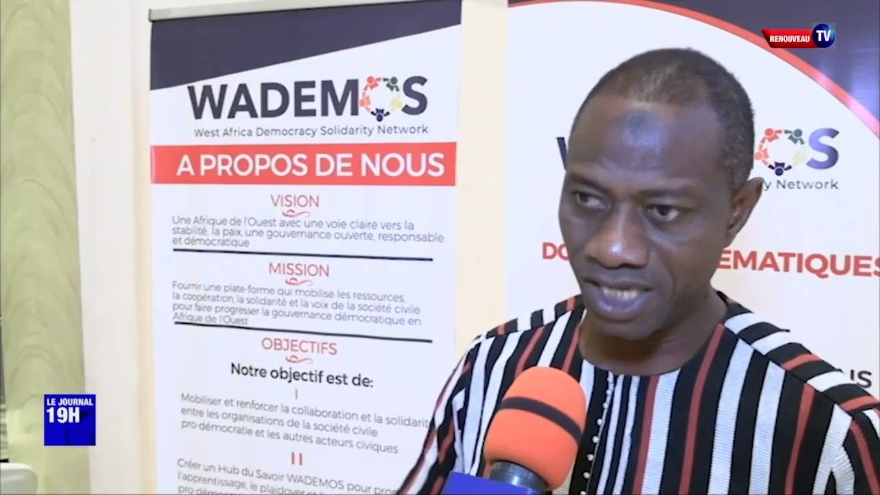 A story on WADEMOS Network's democracy conference filed by Malik Diallo for@Renouveau TV Officielle